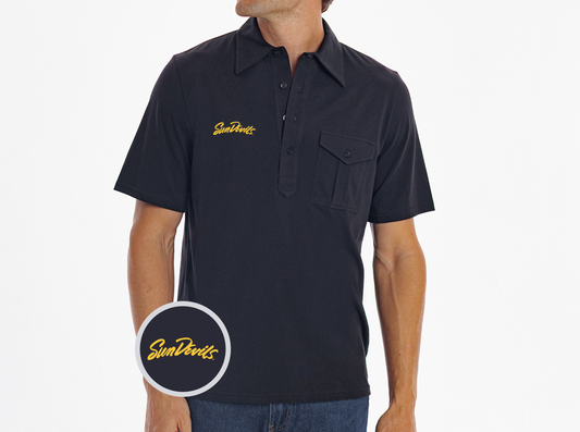 Arizona State - Retro Coach's Shirt -Sun Devils - Black