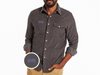 TCU - Corduroy Pearl Snap - TCU - Charcoal