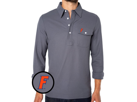 Florida - Coach's Long Sleeve Players Shirt - F - Blue Steel