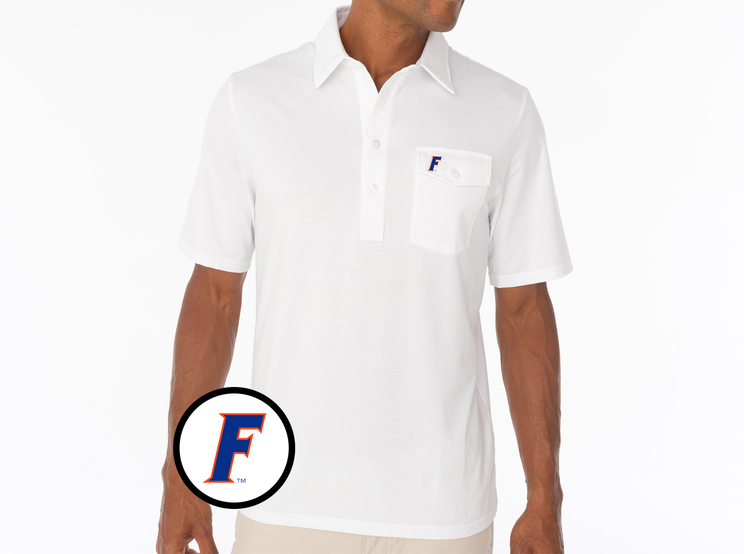 Criquet Florida in Coaches Players Shirt, F, White, view 2