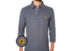 Notre Dame - Long Sleeve Players Shirt - Shamrock - Blue Steel