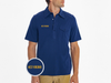 West Virginia - Retro Coach's Shirt - West Virginia Text - Navy
