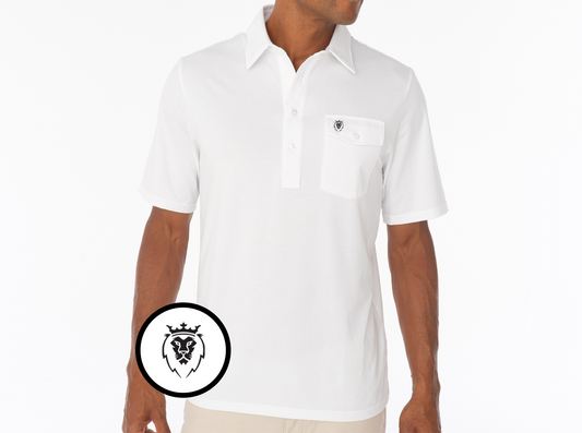 Criquet Real Salt Lake in Coaches Players Shirt, Lion, White, view 1
