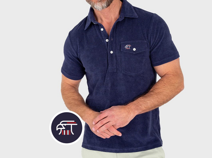 Limited Edition Terrycloth Players Shirt - Eagle - Navy