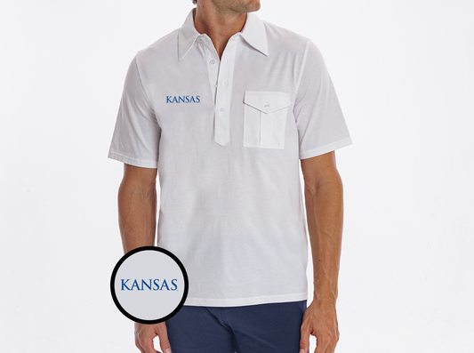 Kansas - Retro Coach's Shirt - Kansas - White