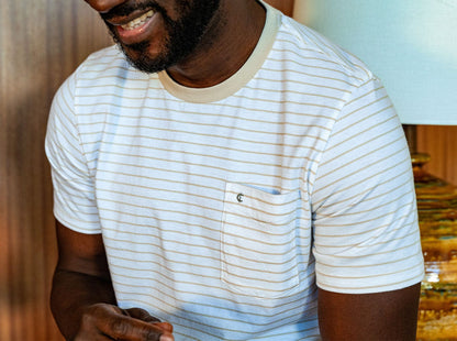 Ringer T-Shirt - Wayne Stripe - Natural