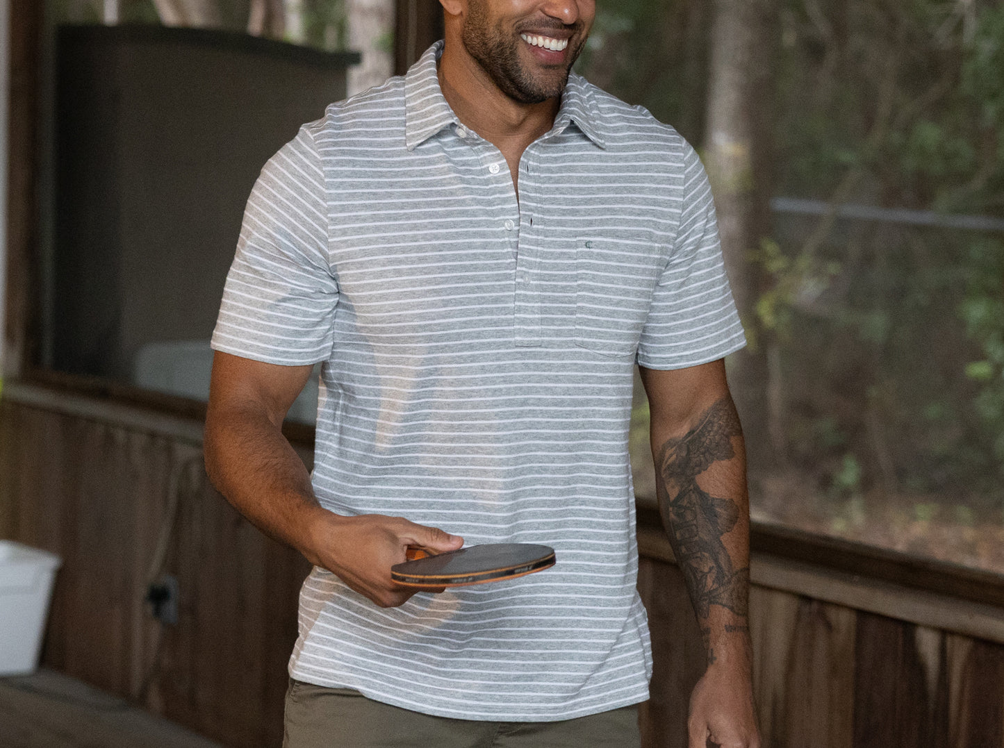 Easy Knit Players Shirt - Heather Gray