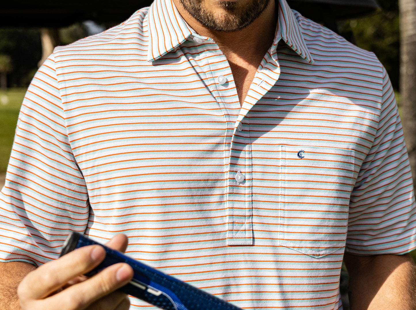 Performance Players Shirt - Duval Stripe - White