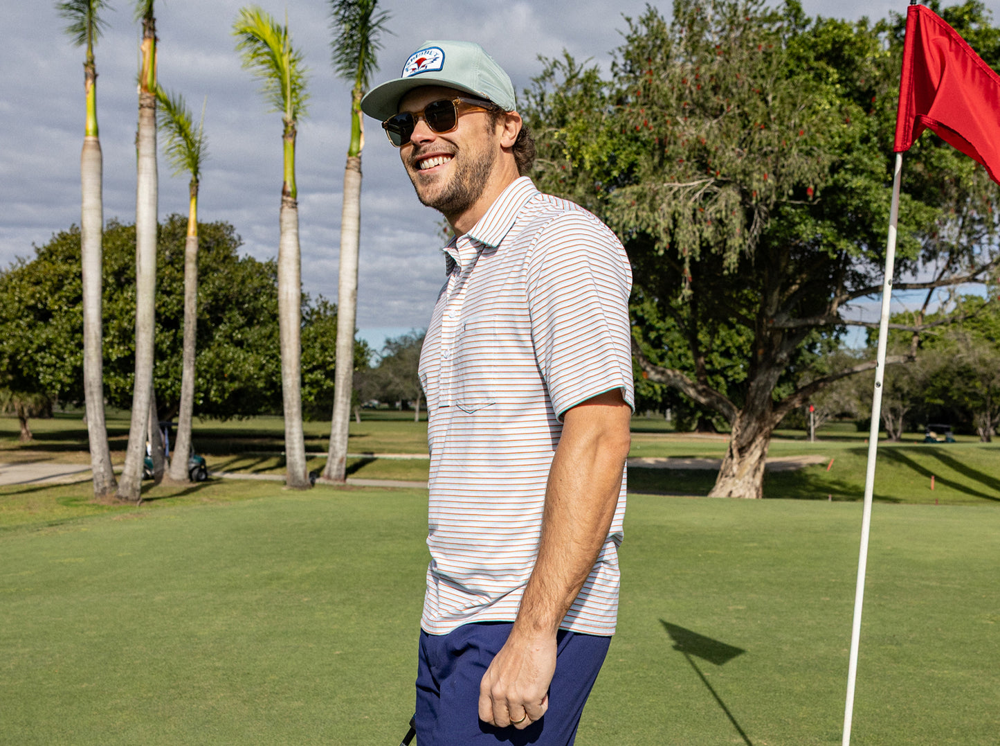 Performance Players Shirt - Duval Stripe - White