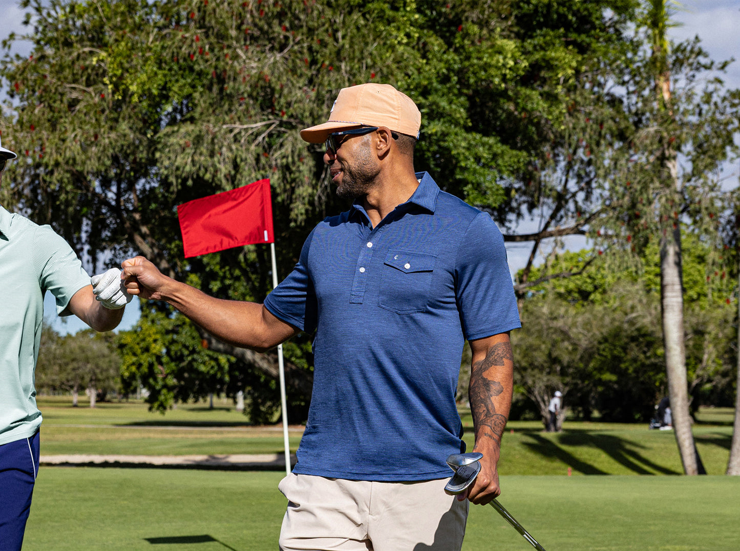 Performance Sport Heather Players Shirt - Navy Captain