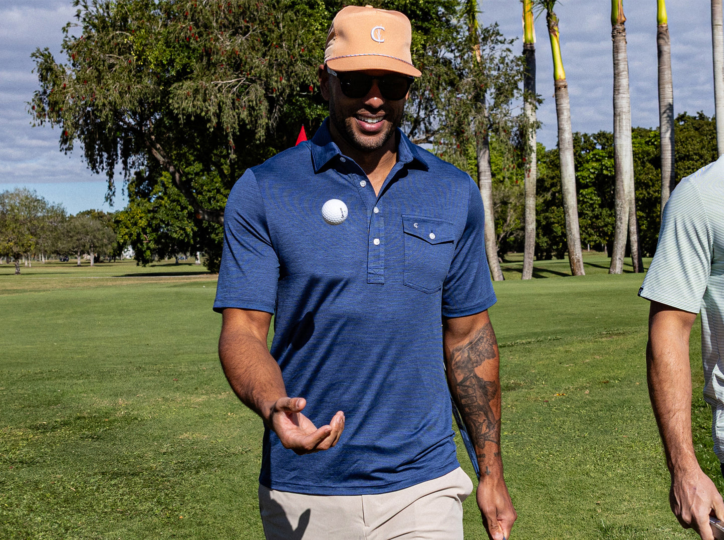 Performance Sport Heather Players Shirt - Navy Captain