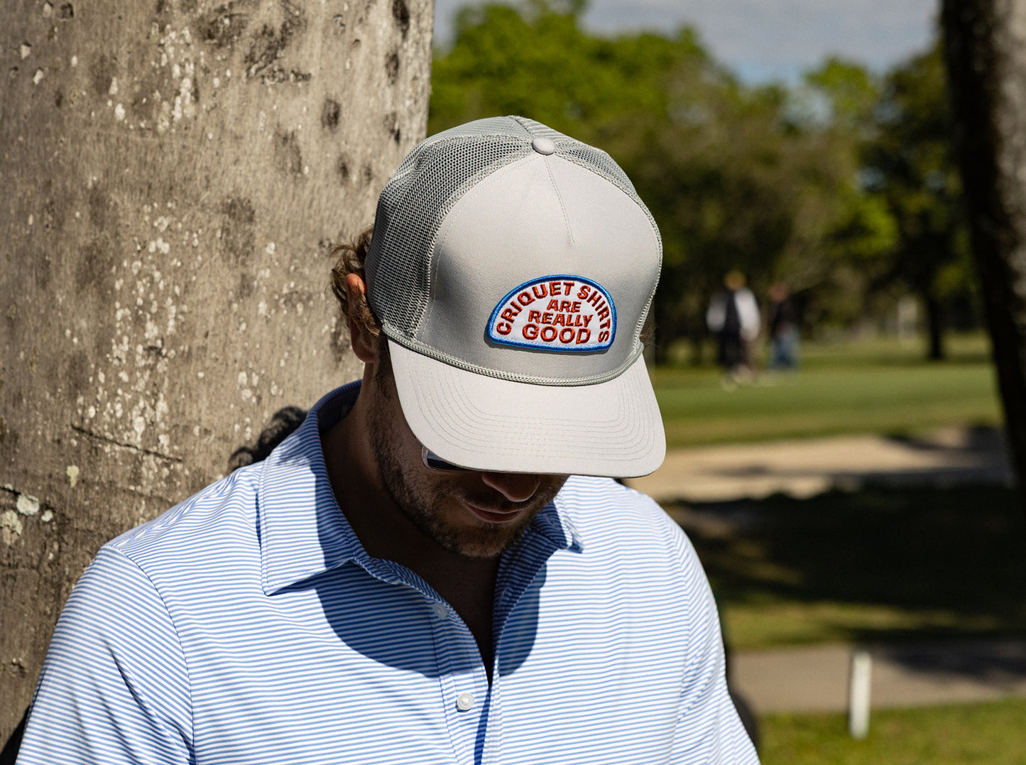 Trucker Hat - Criquet Shirts are Really Good - Gray Ripstop