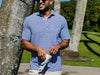 Spread Collar Polo - Hobby Stripe - Navy