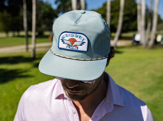 Throwback Hat - Criquet Eagle - Sage Ripstop