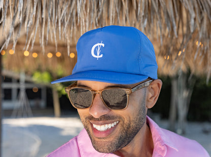 Throwback Hat - Grassy C - Dark Blue Ripstop