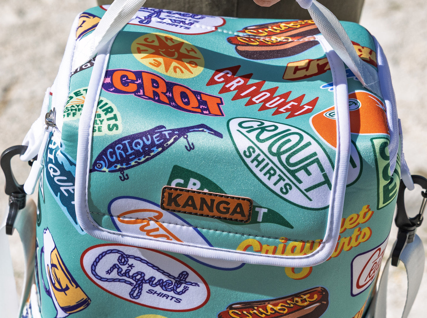 Criquet x Kanga Pouch - Greetings From Criquet - Green