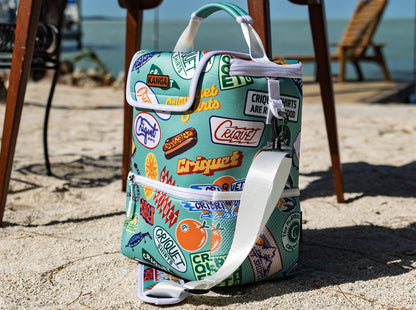 Criquet x Kanga Pouch - Greetings From Criquet - Green