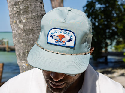 Throwback Hat - Criquet Eagle - Sage Ripstop