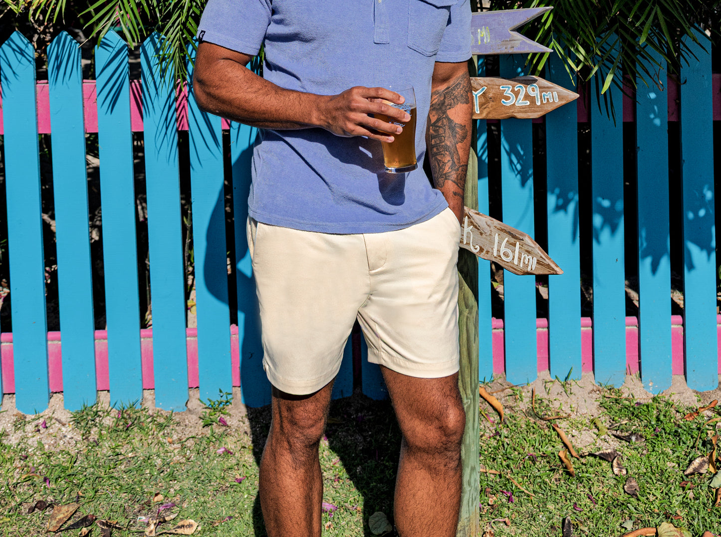 Court Shorts - Khaki