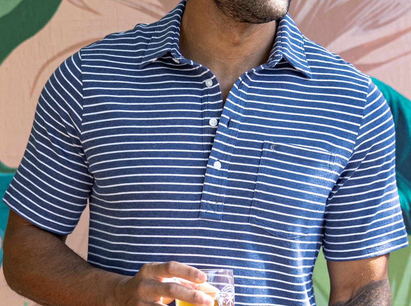 Easy Knit Players Shirt - Heather Navy