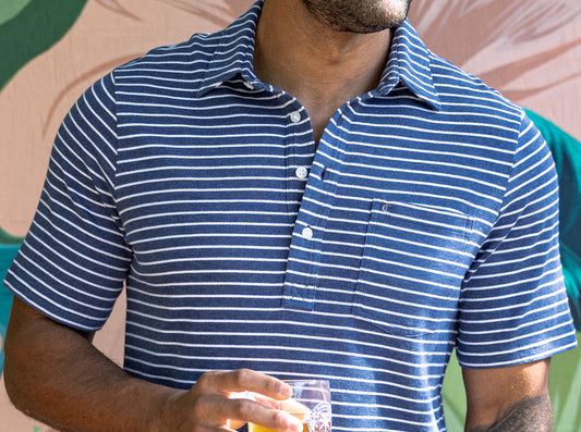 Easy Knit Players Shirt - Heather Navy