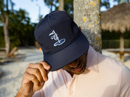 Throwback Hat - 19th Hole - Navy Ripstop