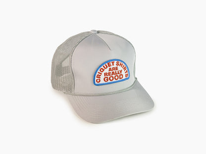 Trucker Hat - Criquet Shirts are Really Good - Gray Ripstop