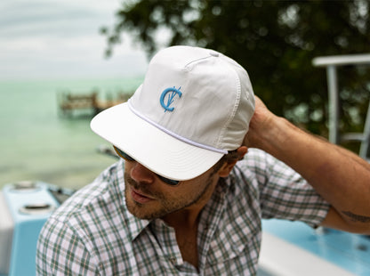 Throwback Hat - Grassy C - Cream Ripstop