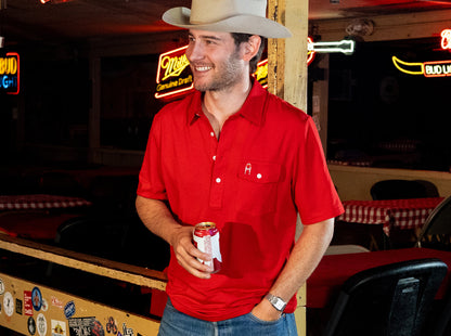 Willie Nelson Players Shirt - The Icon - Red