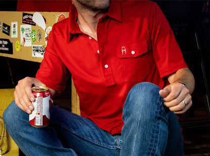 Willie Nelson Players Shirt - The Icon - Red