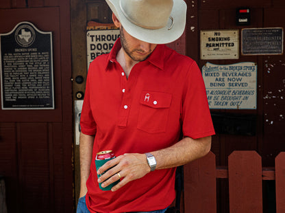 Willie Nelson Players Shirt - The Icon - Red