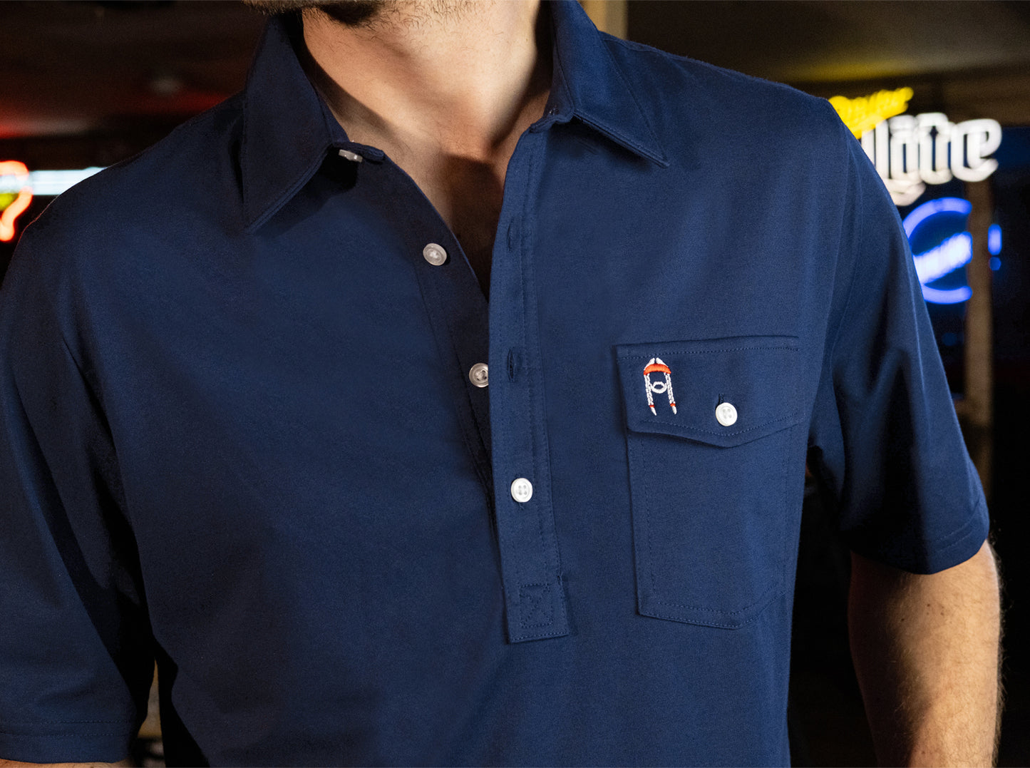 Willie Nelson Players Shirt - The Icon - Navy