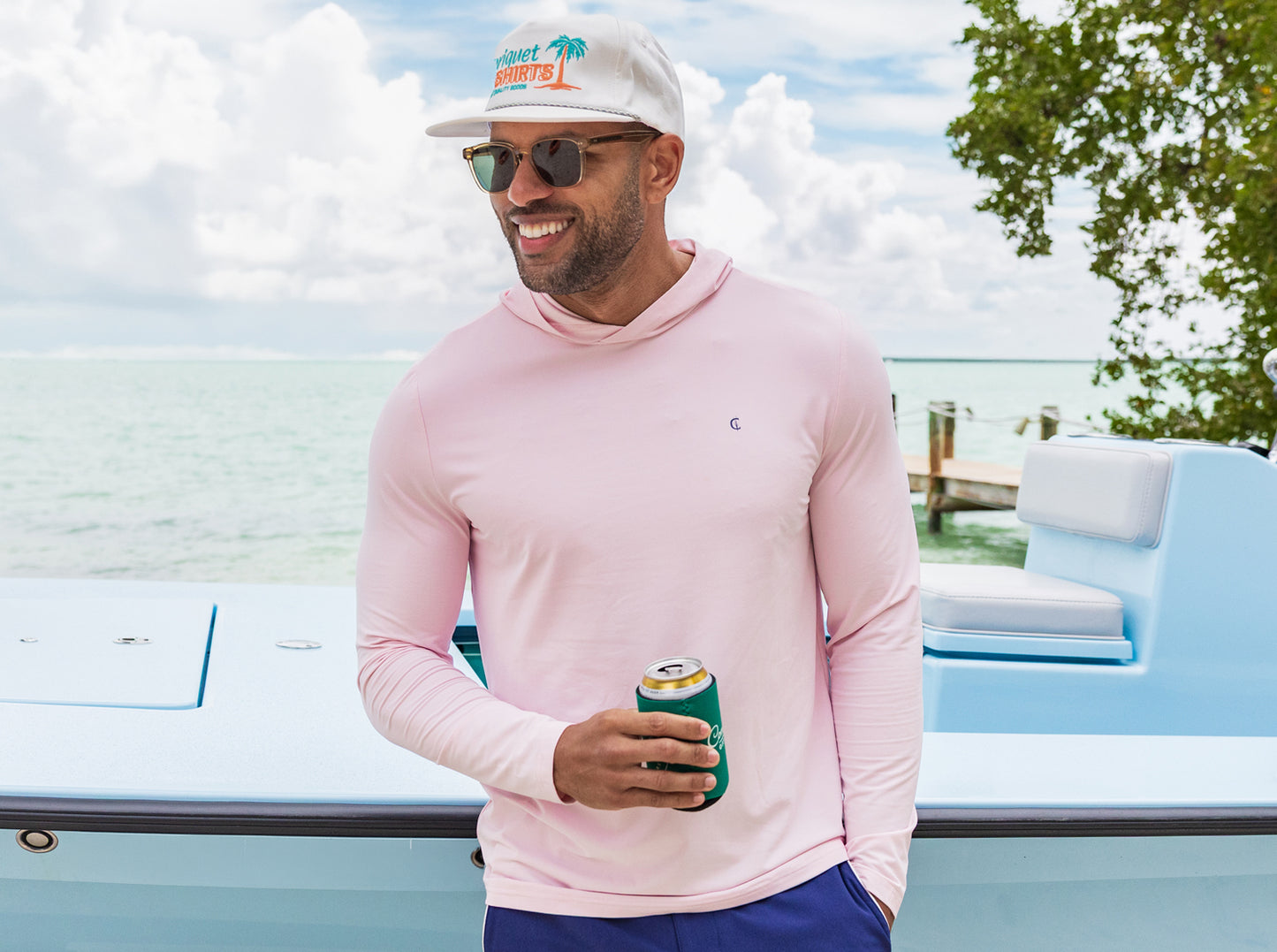 Hoodie Sun Shirt - Pink