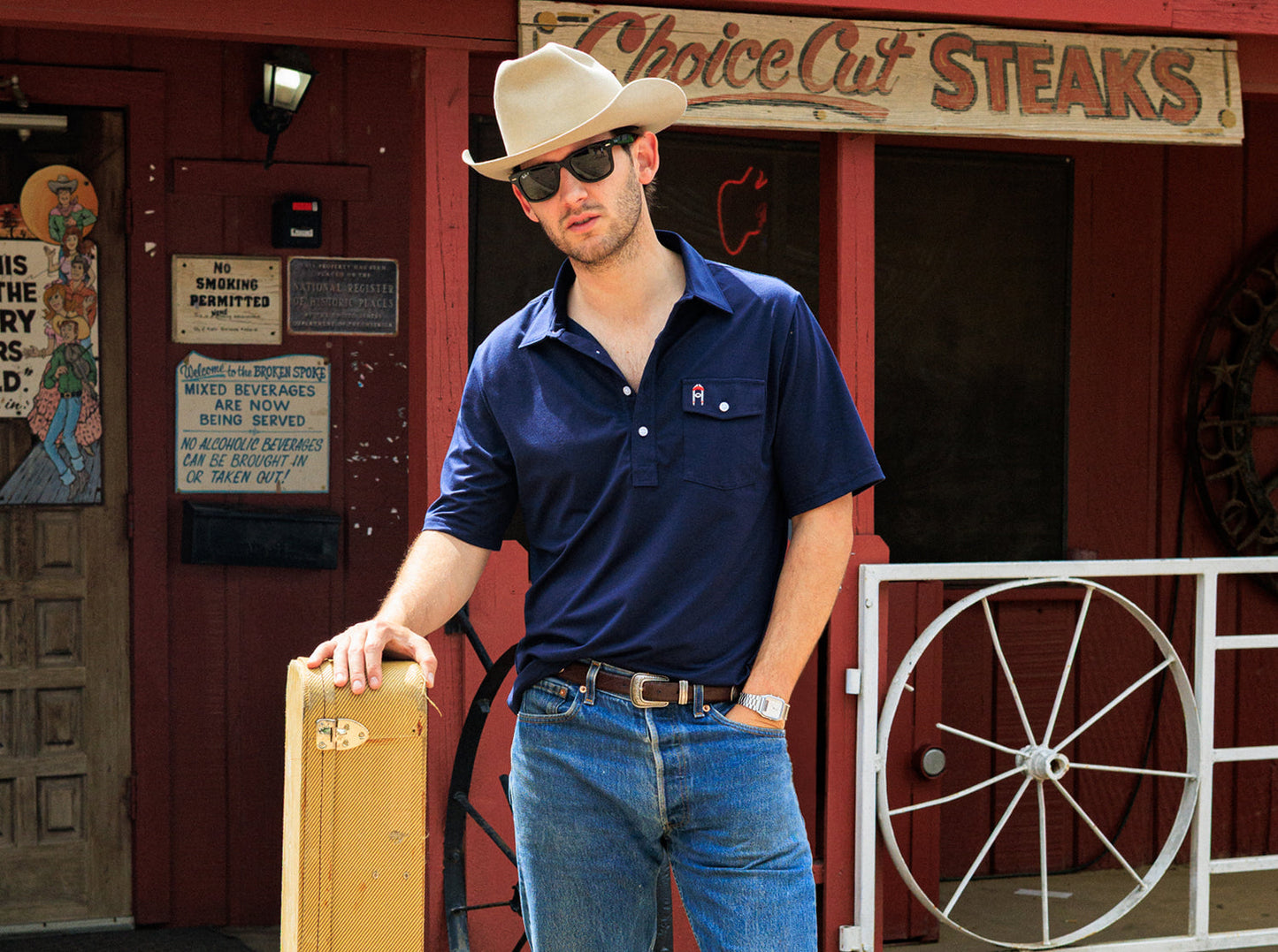 Willie Nelson Players Shirt - The Icon - Navy