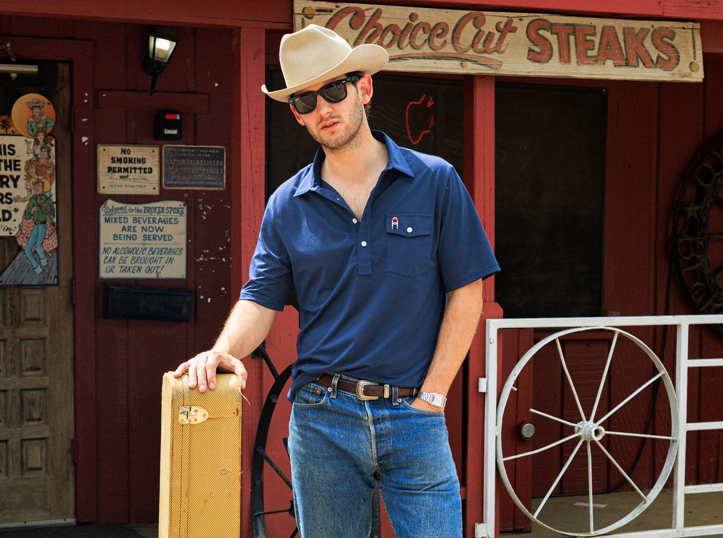 Willie Nelson Players Shirt - The Icon - Navy