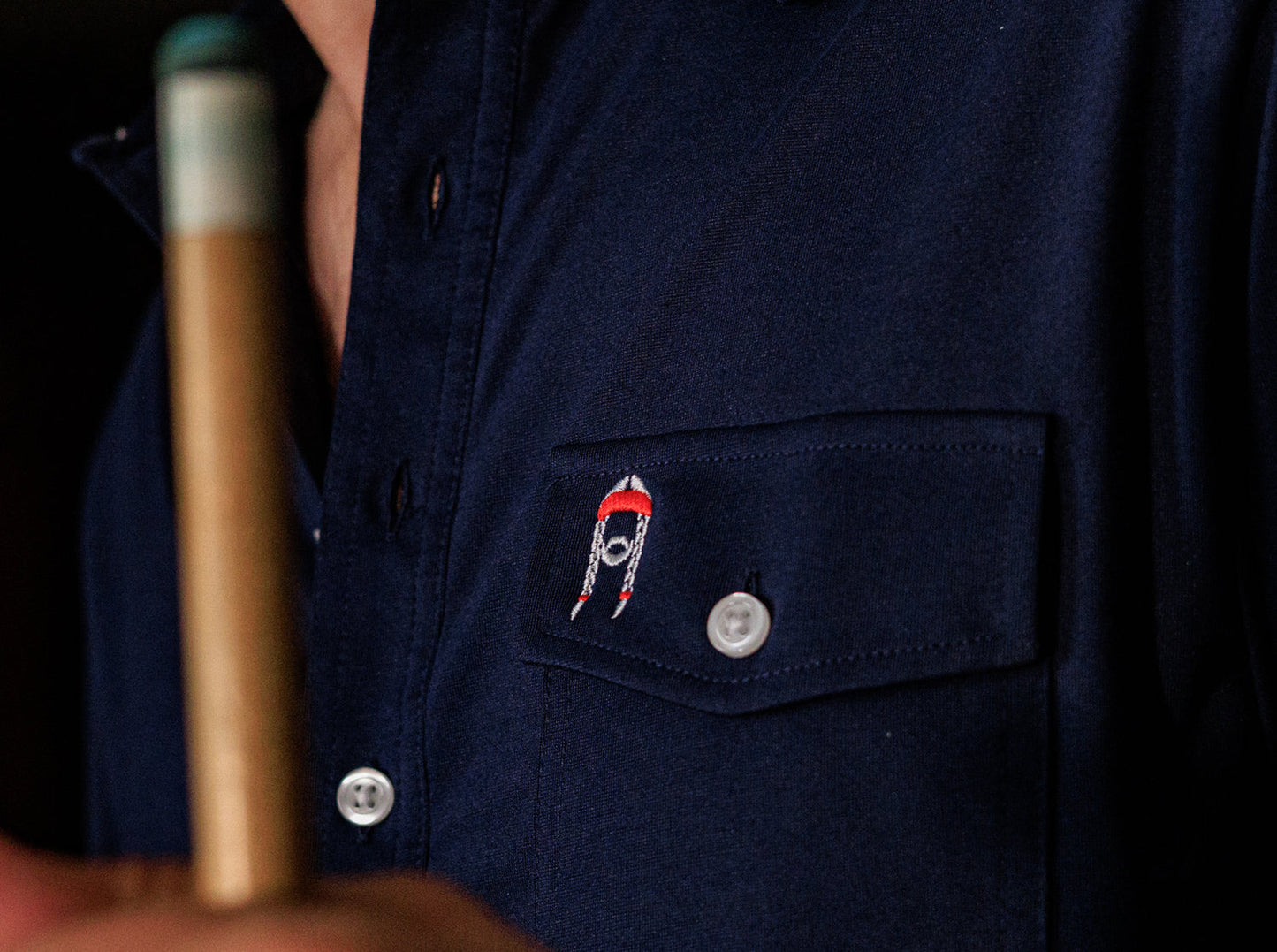 Willie Nelson Players Shirt - The Icon - Navy