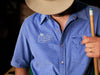 Willie Nelson Short Sleeve Corduroy - Willie Forever Lasso - Blue