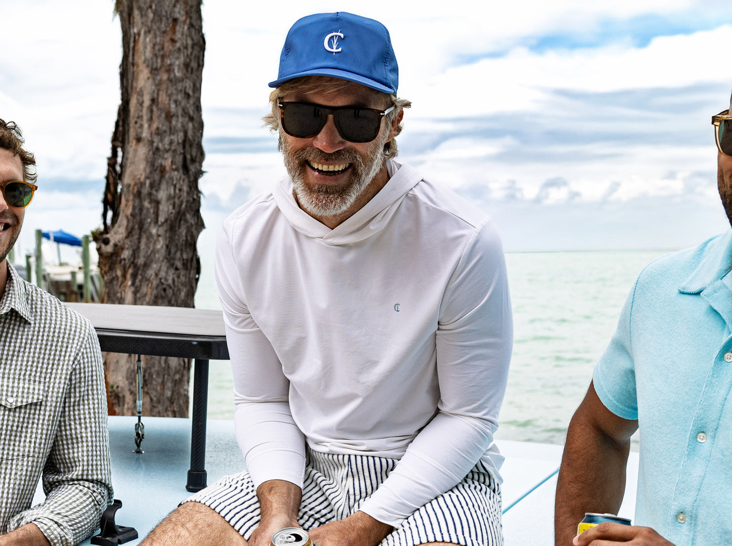 Hoodie Sun Shirt - White