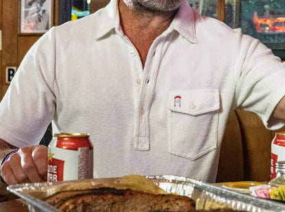 Willie Nelson Terrycloth Players Shirt - The Icon - White