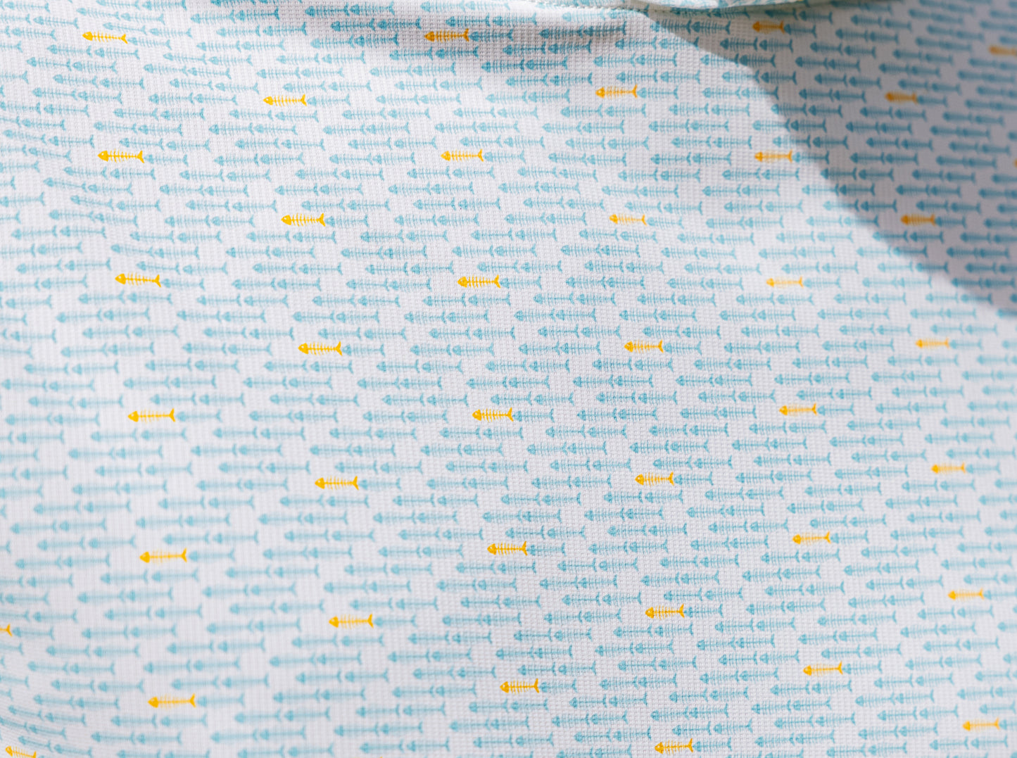 Hoodie Sun Shirt - Bonefish Print - Blue