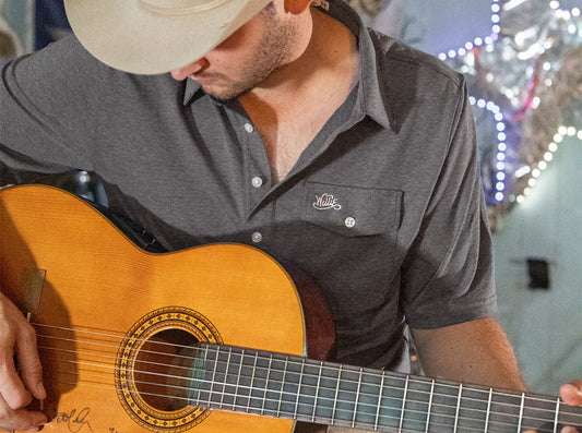 Willie Nelson Players Shirt - The Outlaw - Heather Grey