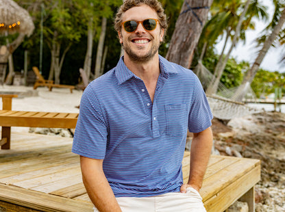 Top-Shelf Players Shirt - Stewart Stripe - Navy