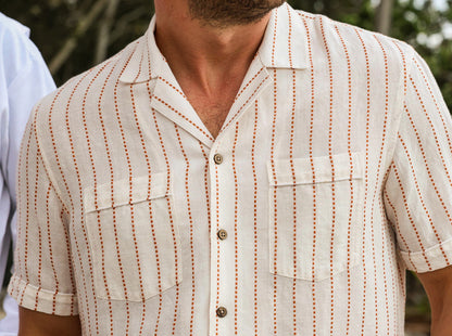 The Desi Shirt - Chambray Dobby - Natural