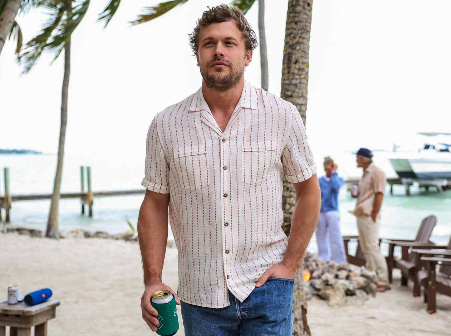 The Desi Shirt - Chambray Dobby - Natural