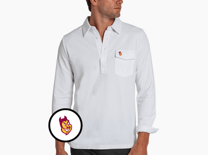 Arizona State - Long Sleeve Players Shirt - Sparky - White
