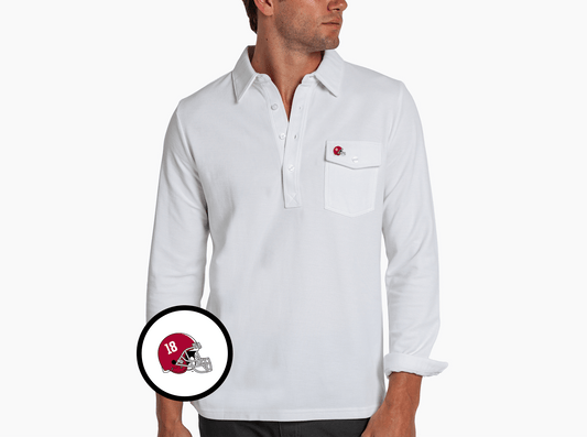 Alabama - Long Sleeve Players Shirt - Helmet - White