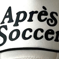 Après Soccer White & Black Foam Trucker Cap
