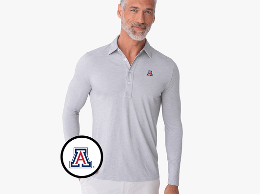 Arizona - Brrr Long Sleeve Range Polo - A - Silverado