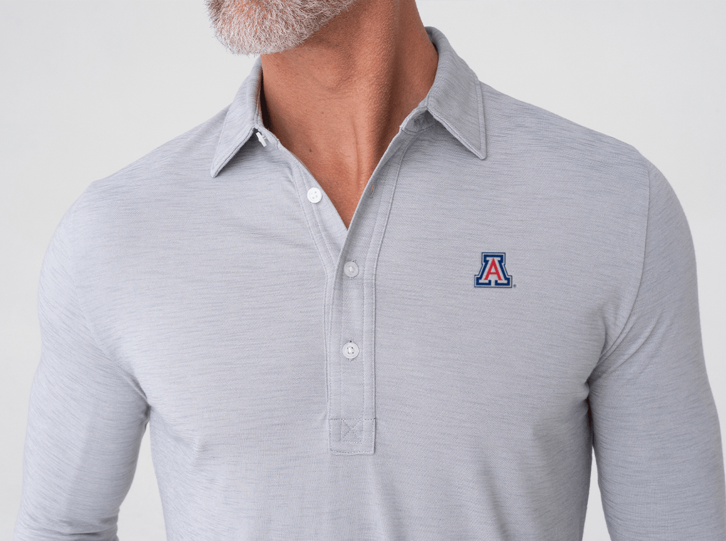 Arizona - Brrr Long Sleeve Range Polo - A - Silverado