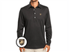 Army - Jacquard Long Sleeve Range Polo - Shield - Black
